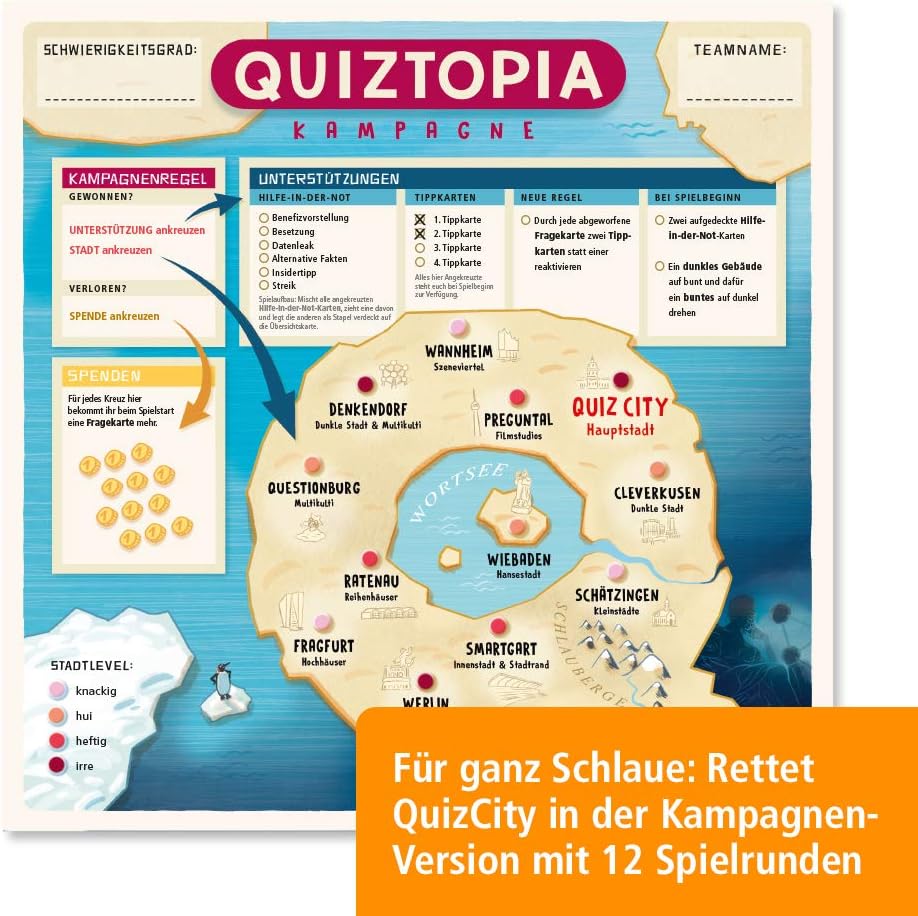 Franckh-Kosmos Quiztopia: 1-6 Spieler