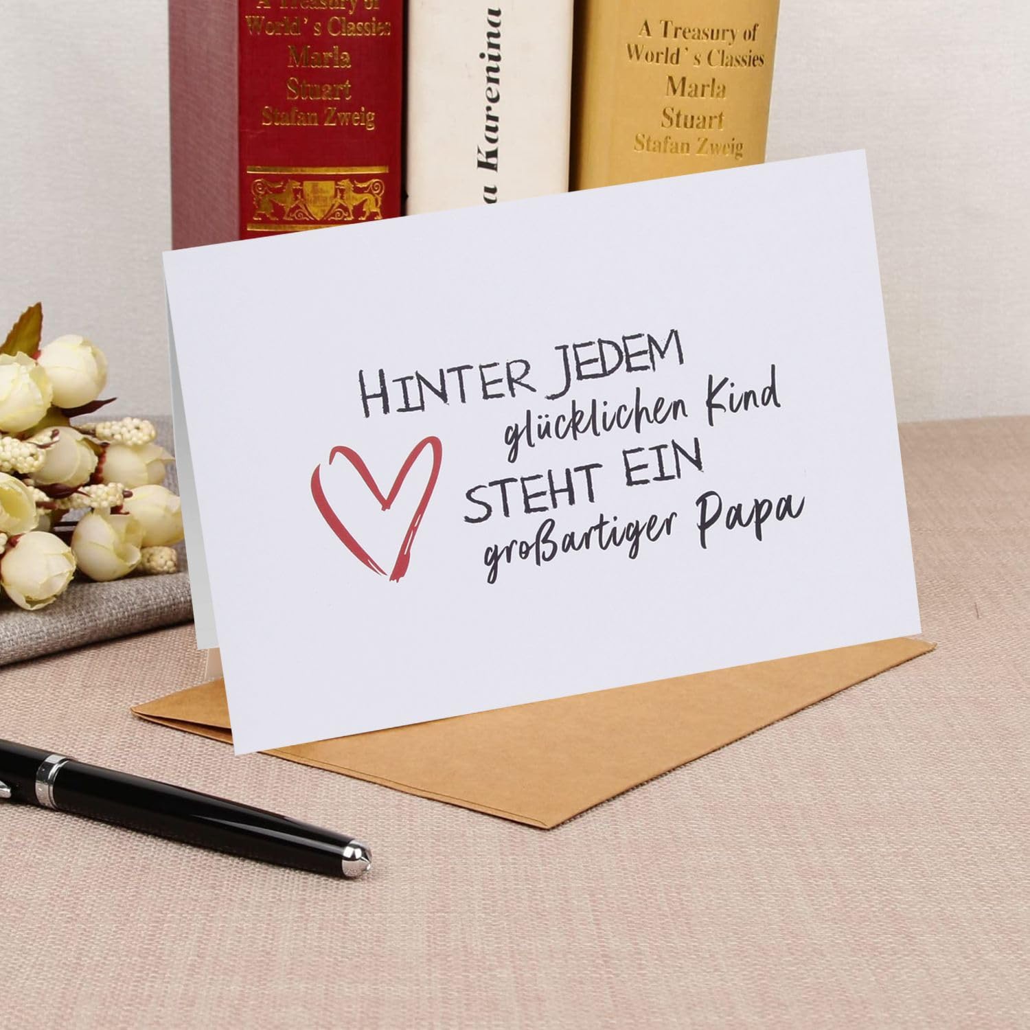 Herzliche Vatertagskarte Für Papa – Lustige Geburtstagskarte Von Tochter Oder Sohn (14,5 X 14,5 Cm)