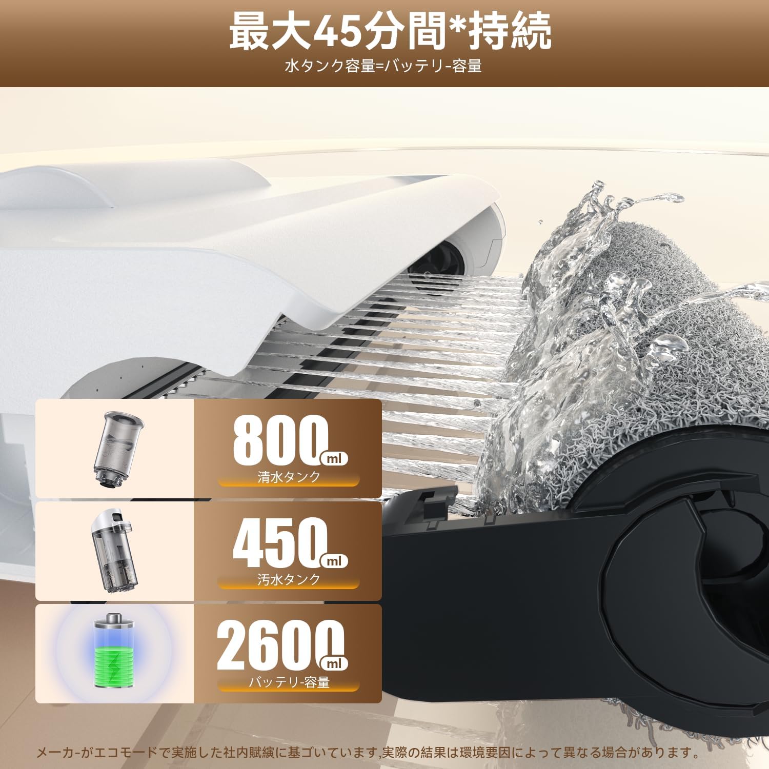 JONR ED12Lite 水拭き掃除機 吸引＆水拭き2in1コードレススティック