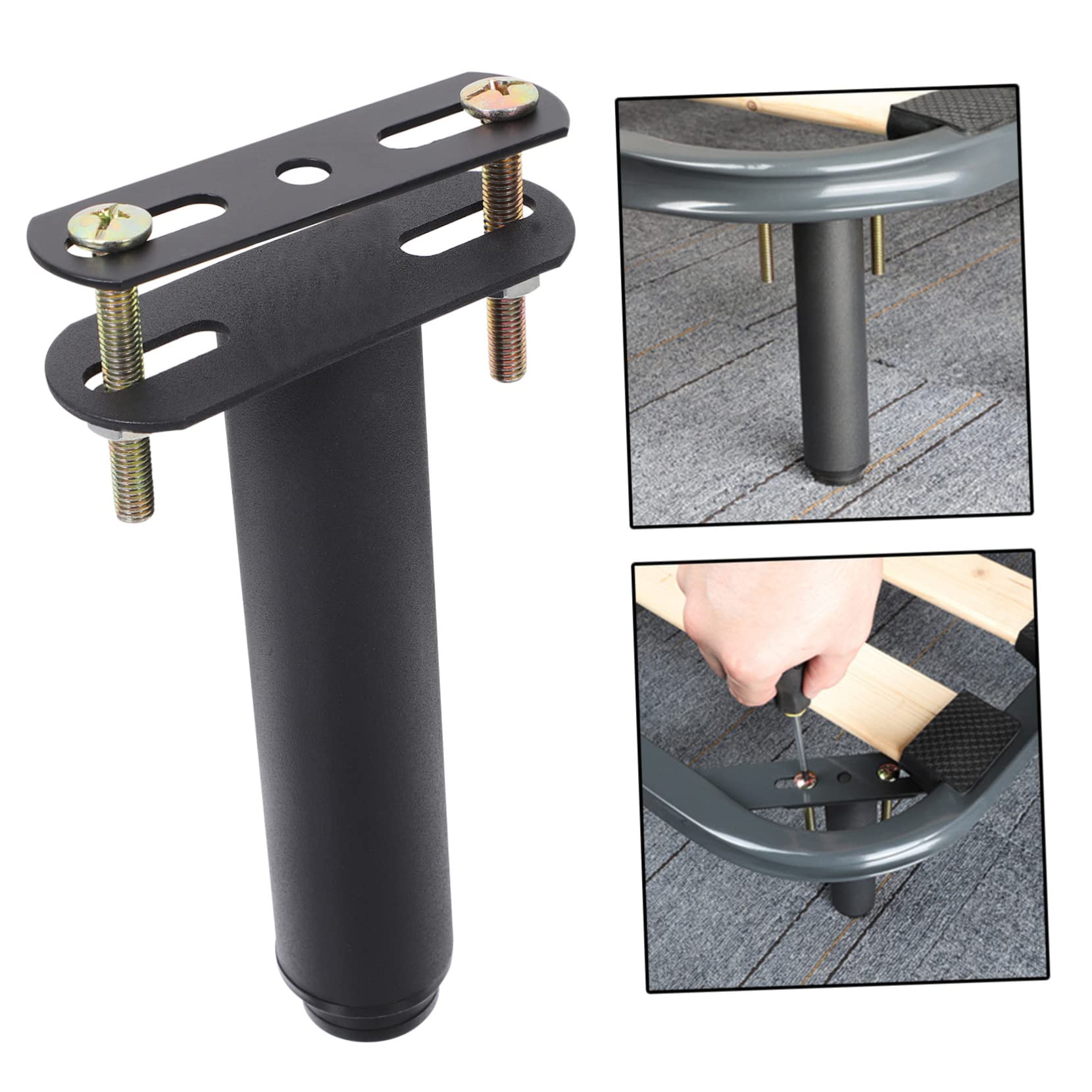 ORFOFE Piedini Per Mobili Gambe Regolabili Per Letto Massima 150 Mm Installazione A Doppio Foro Per Letto in Legno