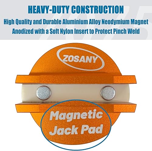 Miniatura 4 de ZOSANY Almohadilla magnética universal, 2 adaptadores de gato de soldadura con ranura grande, almohadilla magnética ranurada de aluminio, adaptador