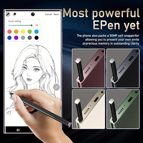 Miniatura 6 de Teléfono Android C24 Ultra Desbloqueado, 8GB+256GB Gran Almacenamiento Desbloqueado, Teléfono celular Android 14.0, 6800 mAh Batería Teléfono