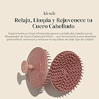 Vista 3 de Kitsch Masajeador de cuero cabelludo para el cuidado del cabello - Depurador de cuero cabelludo, cepillo de champú y exfoliante para todo
