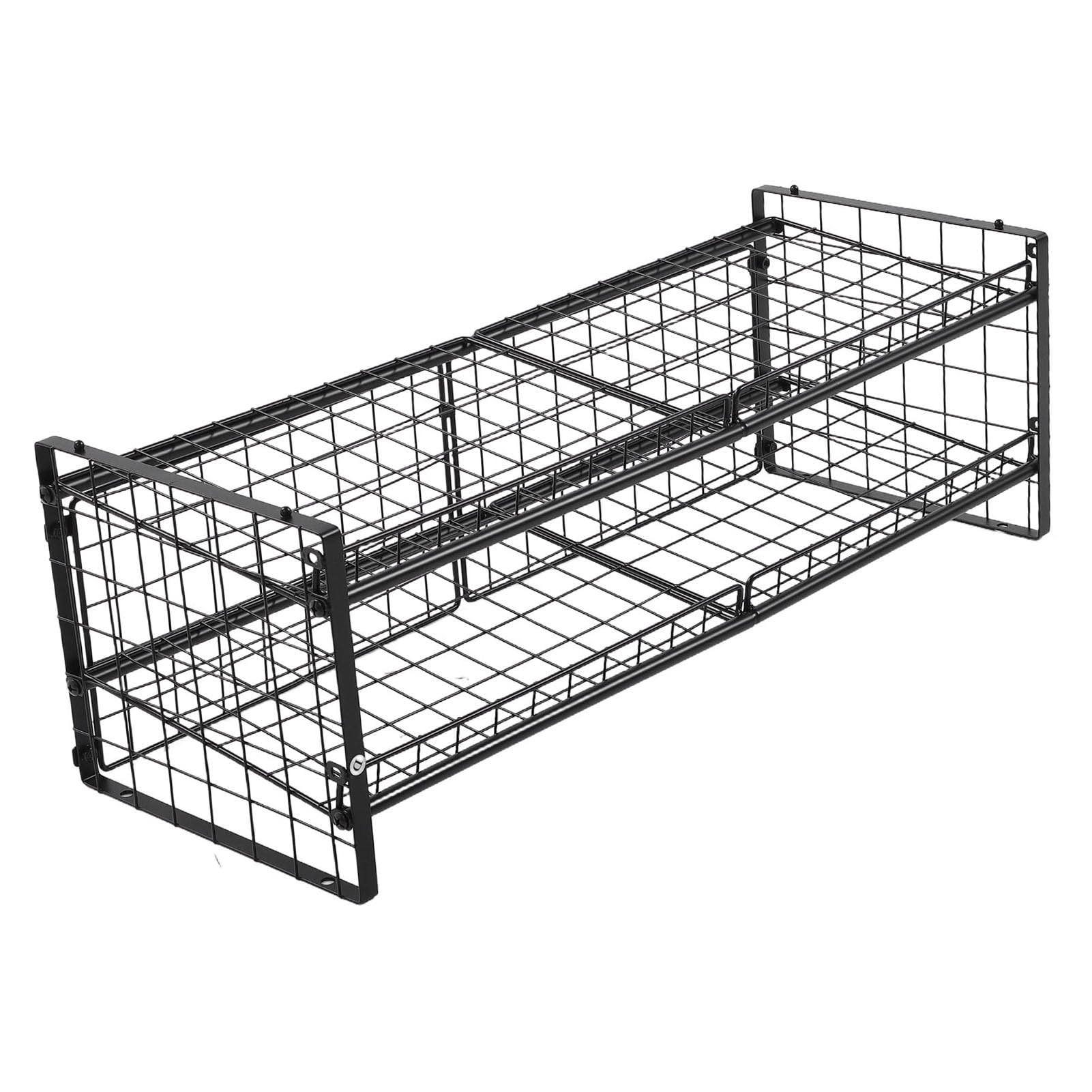 Cocoarm Organizador de Latas Apilable con Marco de Acero Al Carbono, Estante de Almacenamiento de Latas de 2 Niveles con Capacidad para 64, Ideal para Cocina y Despensa