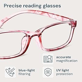 Gaoye +1.0 Multi Pack Reading Glasses Women - Blue Light Blocking Lenses, TR90 Frames, UV400 - Eyeglasses with Clear Vision