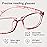 Gaoye +2.25 Multi Pack Reading Glasses Women- Blue Light Blocking Lenses, TR90 Frames, UV400 - Eyeglasses with Clear Vision