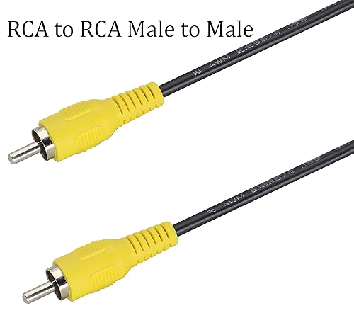 Miniatura 7 de Cable de subwoofer de audio RCA macho a macho, cable coaxial SPDIF, adaptador digital AUD niquelado R-C-A para subwoofer, amplificador, cine en casa