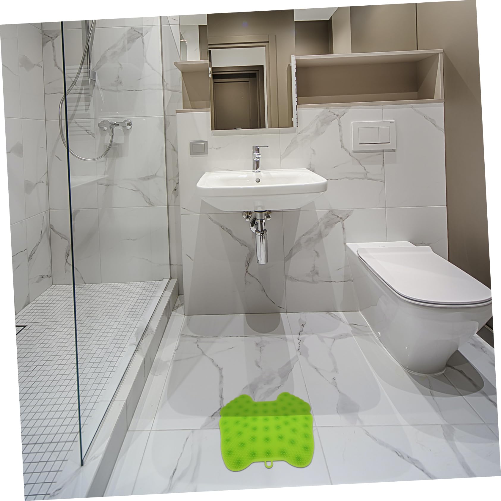 PLAFOPE Limpiador De Pies De Silicona Antideslizante Para Ducha y Baño Cepillo De Masaje De Pies