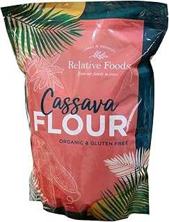 Relative Foods Premium Organic Cassava Flour (5 lb) - Versatile Yuca Flo...