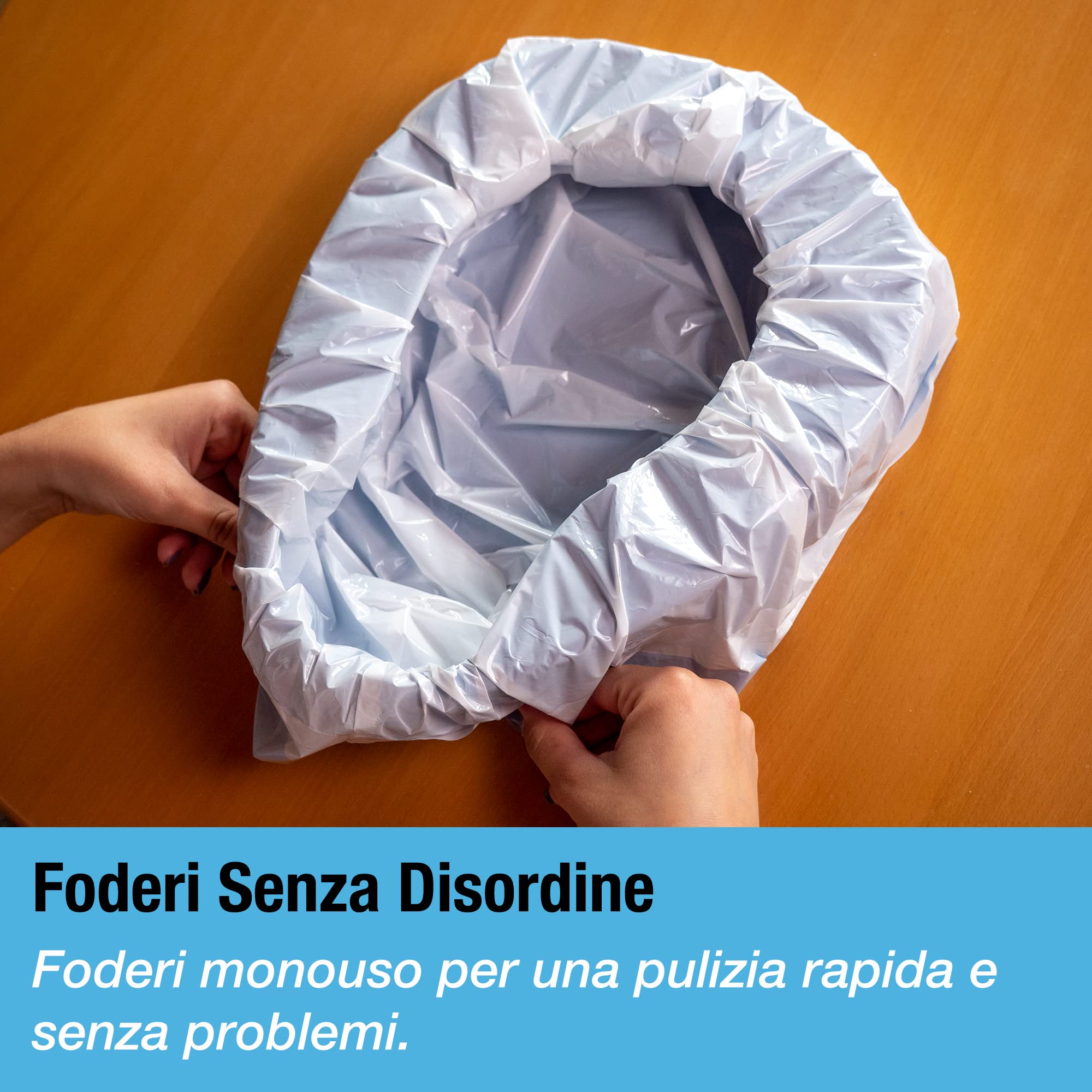 Tilcare Confezione da 50 Fodere per Padelle con Pad Super Assorbenti - Bagni Portatili e Toilette Standard - Fodere per Padelle Usa e Getta per Secchi da Ospedale e Casa - Assorbono fino a 1000 ml