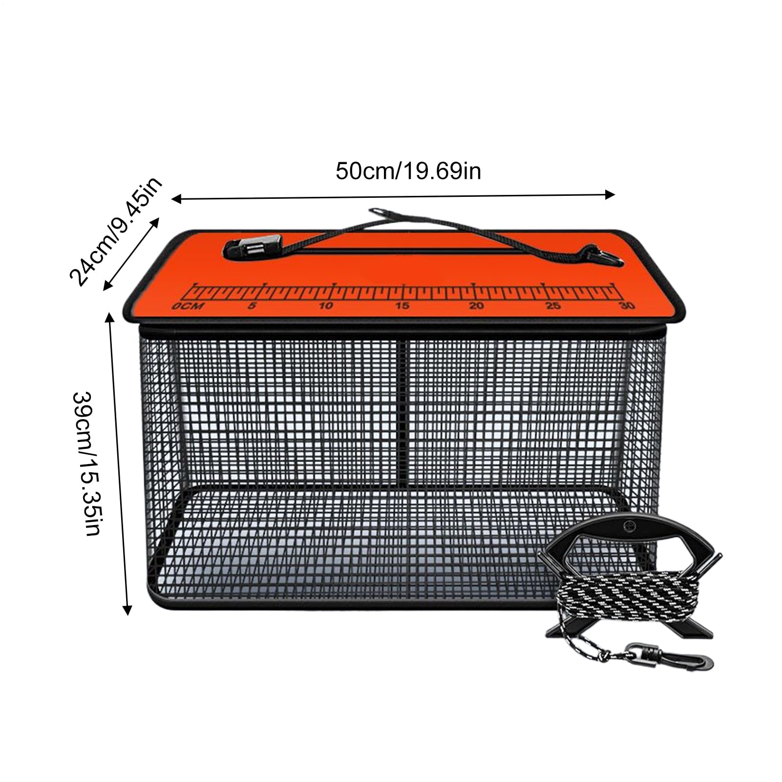 Panier Flottant pour Poissons | Panier À Poissons Portable Réfléchissant - Piège Organisateur de Sangsues à Haute Visibilité pour Grand-Père et