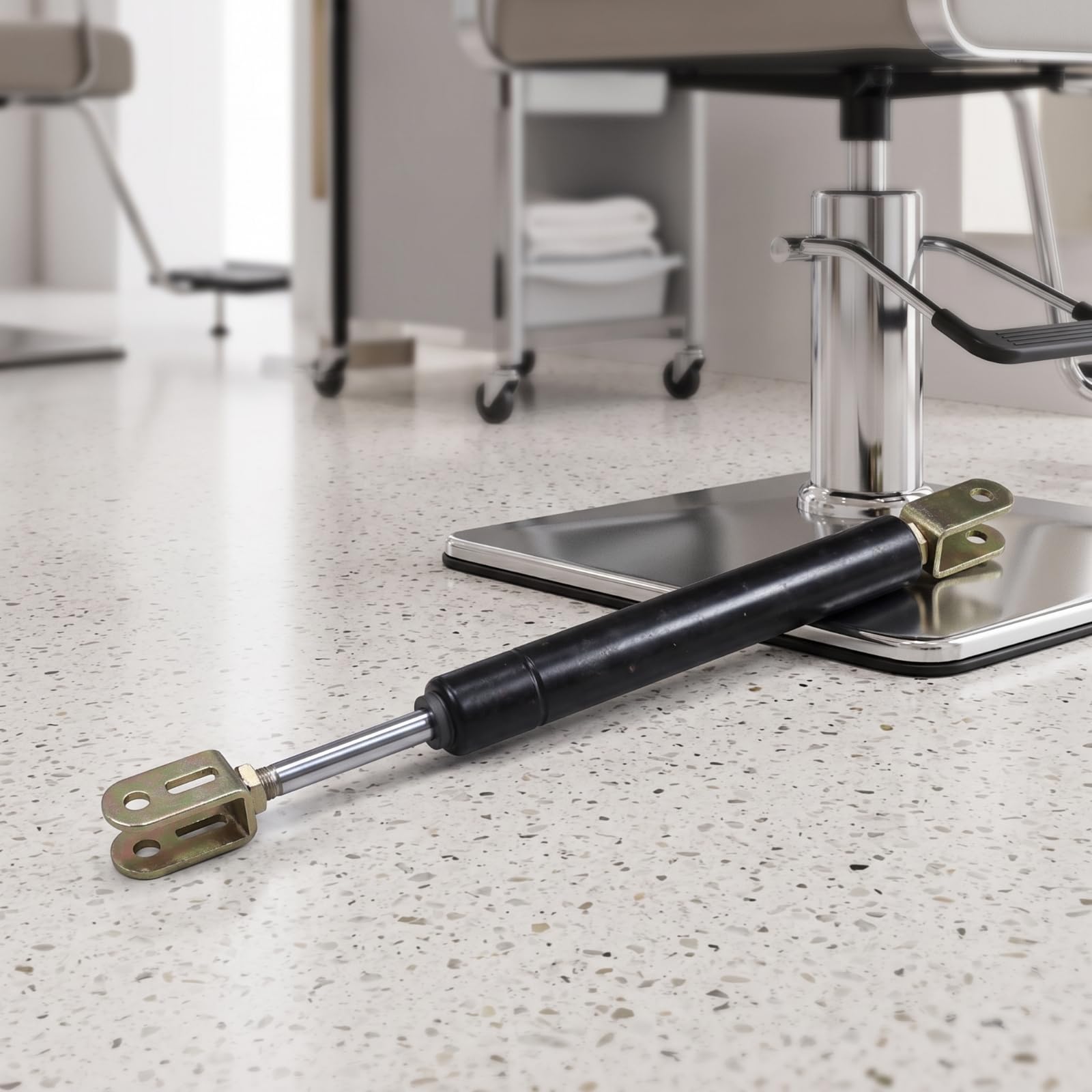 Pistón Gas Cilindro Silla con Elevación Gas Suave Herraje para Barberos, Barbería, Varilla De Gas 60K