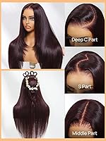 Vista 40 de Nadula Peluca Bob de cabello humano rubio degradado sin pegamento, encaje frontal HD de 7 x 5 pulgadas, Bye Bye Knots, predepilada, precortada