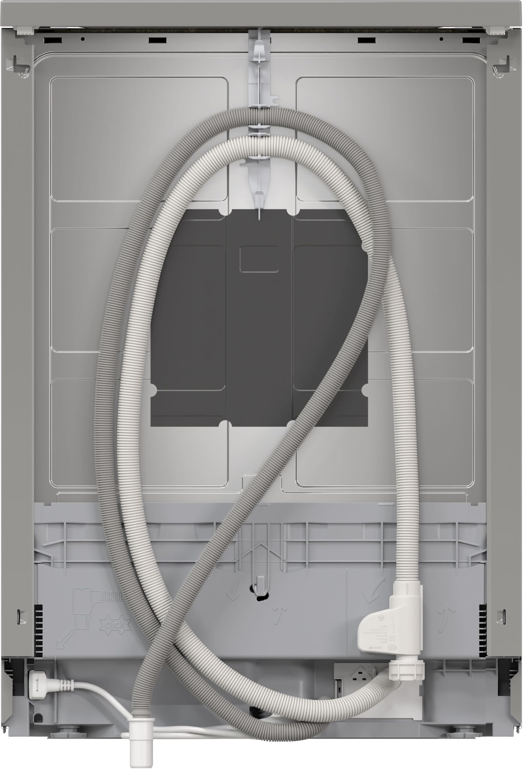 Bosch SMS2HVI02E Series 2 - Dishwasher, Freestanding | 60 cm, Smudge Resistant Brushed Steel, Home Connect, Cutlery Drawer, Rackmatic Basket, Silence on Demand