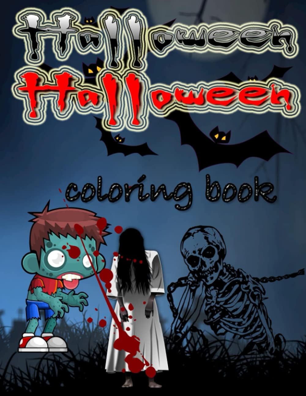 Halloween coloring: horror coloring