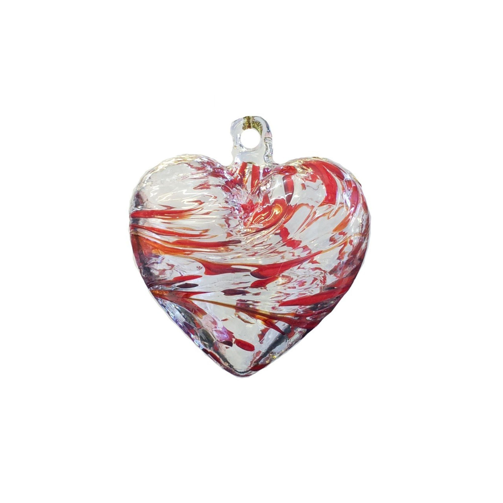 Milford Collection White The - Birthstone Heart - July - Ruby