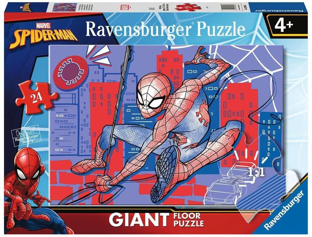 Ravensburger Spiderman 03088 0 Giant Floor Puzzle Set of 24 Multi-Coloured