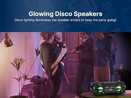 Miniatura 7 de Emerson EPB-3005 - Reproductor de CD Boombox portátil retro, radio AMFM, Bluetooth, USB, pantalla LED, entrada auxiliar, conector para auriculares,