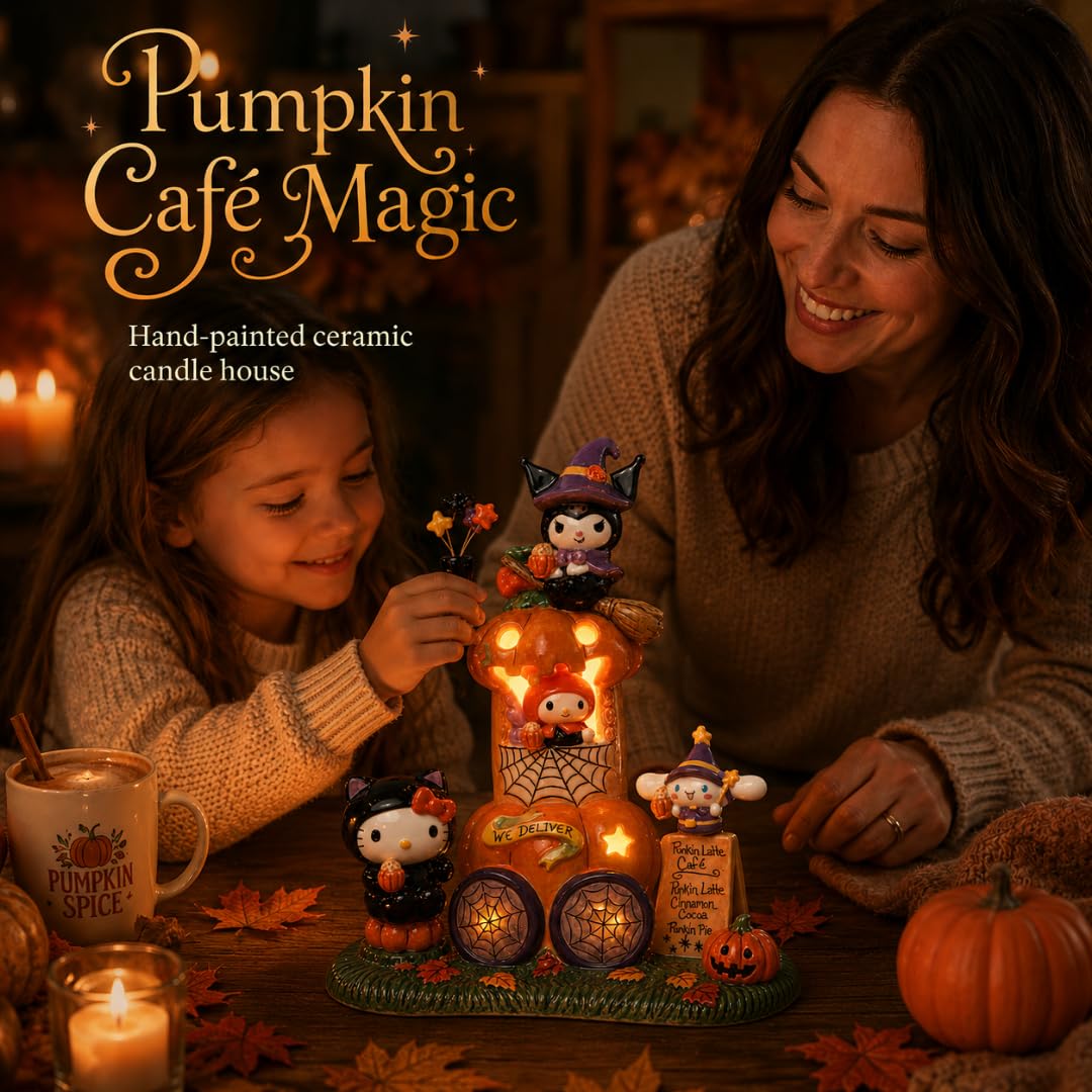 ★ハローキティ★2001年製　　　　　　　陶器製フィギュア✴︎ランタンランプ✴︎ Amazon.com: Blue Sky Clayworks Hello Kitty & Friends Pumpkin Café