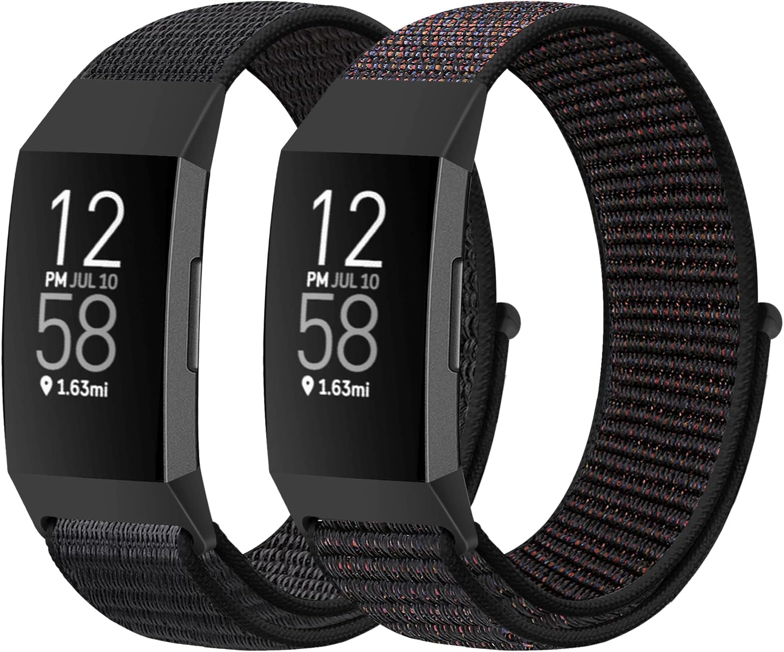 AVOD Nylon Watch Bands Compatible with Fitbit Charge 4/Charge 3/SE, Soft Replacement Wristband Breathable Sport Strap with Band for Women Men