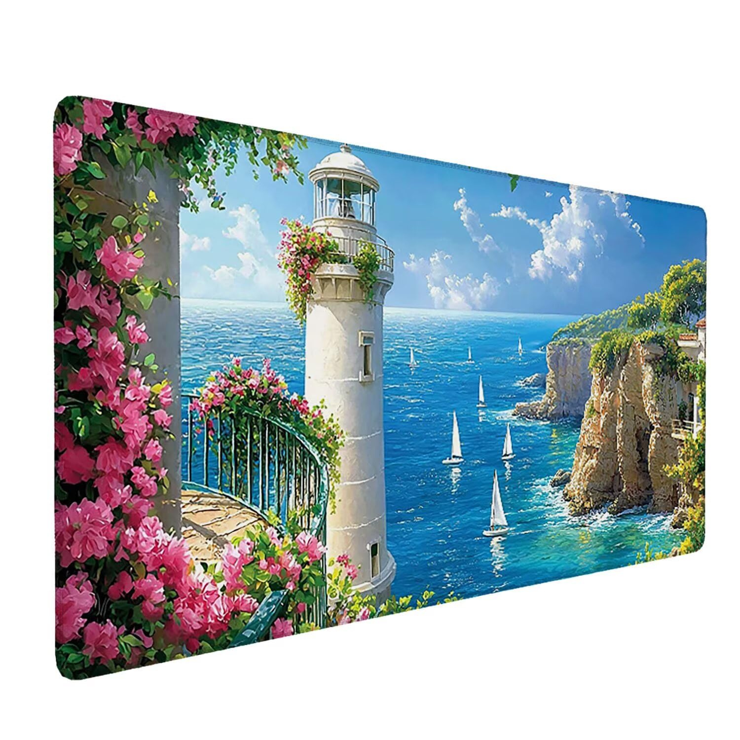 Podkładka pod mysz do gier, 1600 x 800 mm, XXL, duża gamingowa podkładka pod mysz, wodoodporna podkładka pod mysz, długa podkładka na biurko z przeszytymi krawędziami, mata na biurko z gumową podstawą