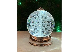 Snowflake Snow Globe Light-Up Christmas Decor