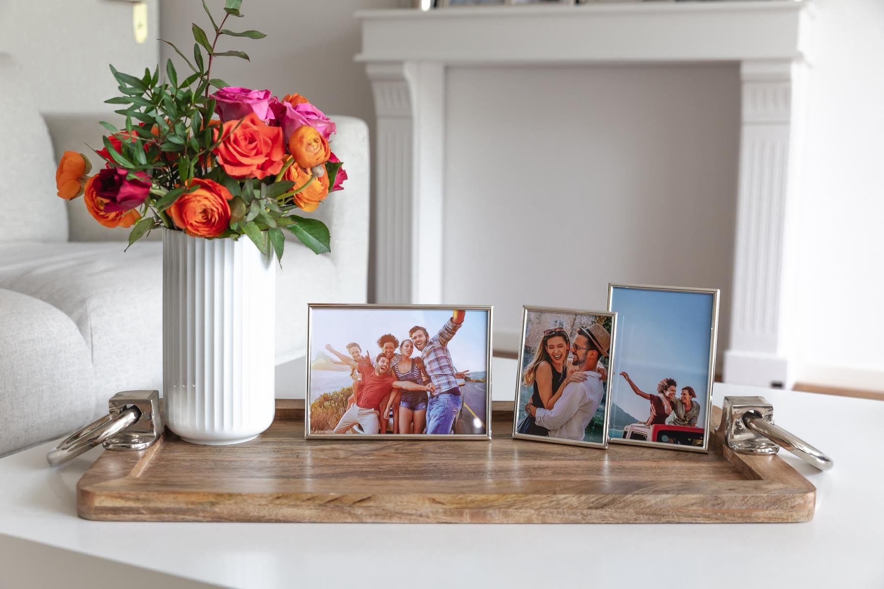 Amazon.co.jp: Edzard 13cm x 18cm薄型写真フレーム 変色防止