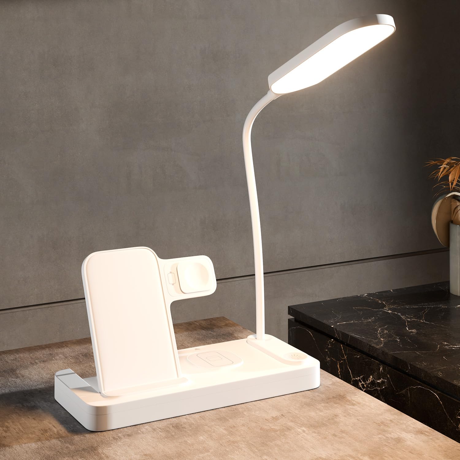 Lifelong 3-in-1 Wireless Charging LED Desk Lamp | Fast Charging for Smartphones, Smartwatches & Earbuds | Touch Control Study Lamp with 3 Brightness Modes & Eye-Caring Light for Home, Office & Bedroom-image-30