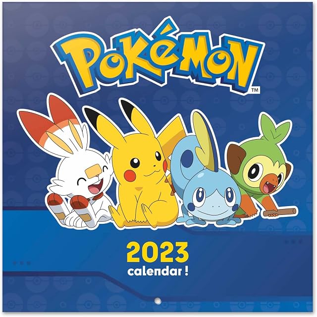 Official Pokemon Wall Calendar 2023 12" x 12" FSC®| 12 Month Planner | Square Wall Calendar 2023 | Family Planner Calendar 2023 | Pokemon Calendar 2023 | Pokemon Gifts | Free Pokemon Poster