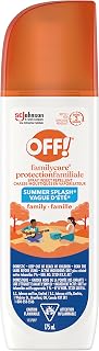 OFF! FamilyCare Insect and Mosquito Repellent with Summer Scent, Bug Spray for Camping, Bug Repellent Safe for Clothing, 175 mL (Packaging May Vary)