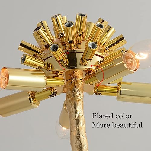 Miniatura 6 de Elegante lámpara de pie blanca, lámpara de pie de avestruz natural, lámpara de pie de resina moderna, luces decorativas con interruptor de pie, luz