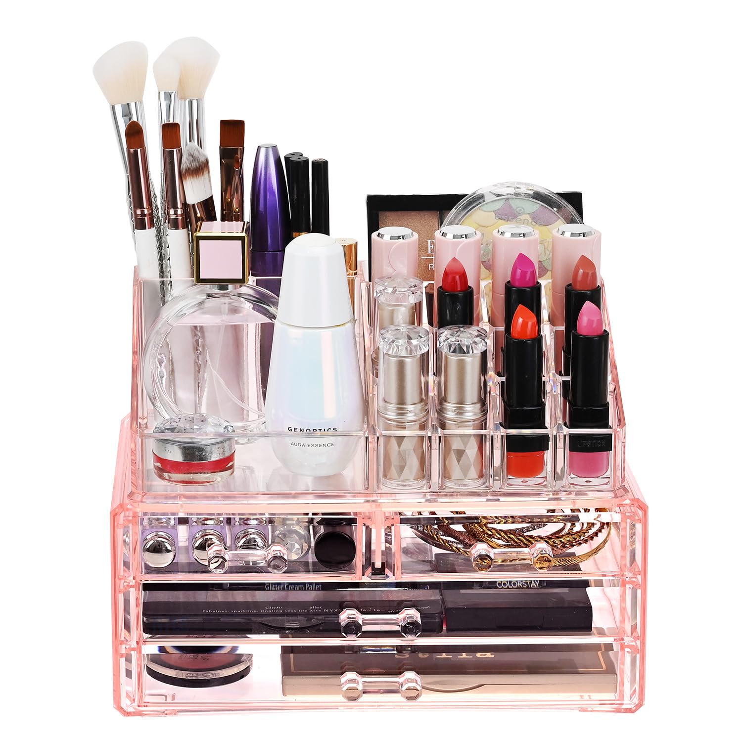 ORIJIRI ケース メイクアップ ストレージ グリッド ジュエリー ORIJIRI ケース メイクアップ ストレージ グリッド ジュエリー