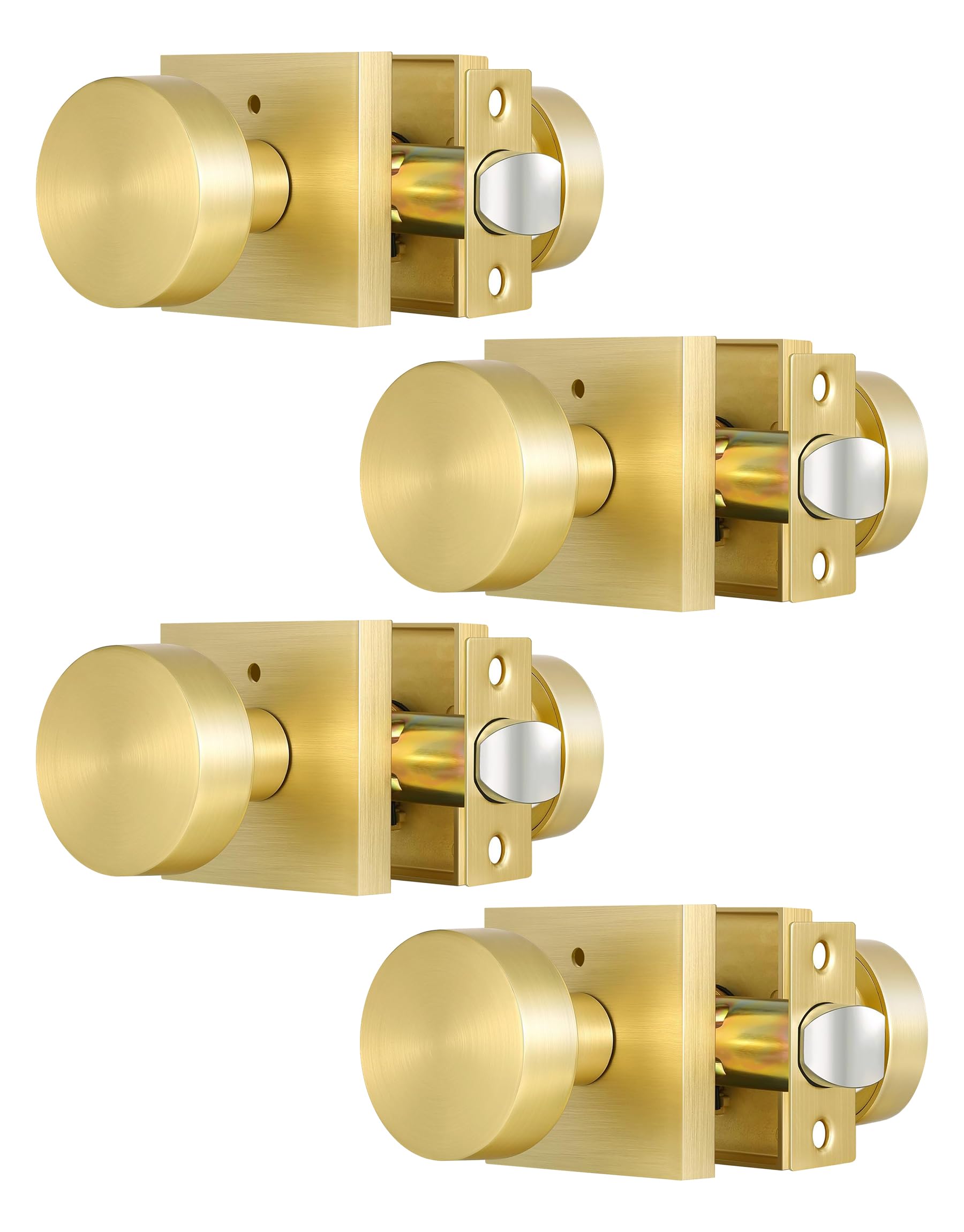 Matte Black Passage Door Knobs - 2 Pack -22