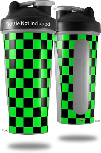 La envoltura de piel estilo calcomanía funciona con botella de licuadora de 28 onzas, color verde (bolsa no incluida)