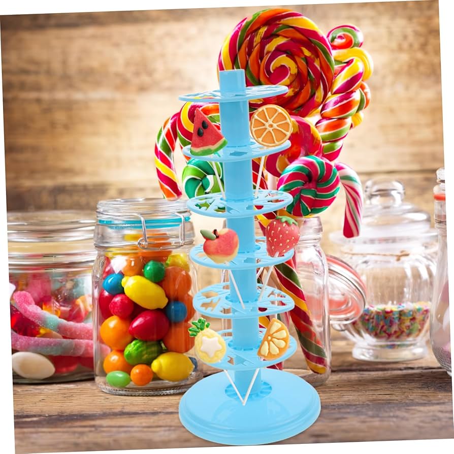 エレガントな4段アクリル製ロリポップ＆ケーキポップ