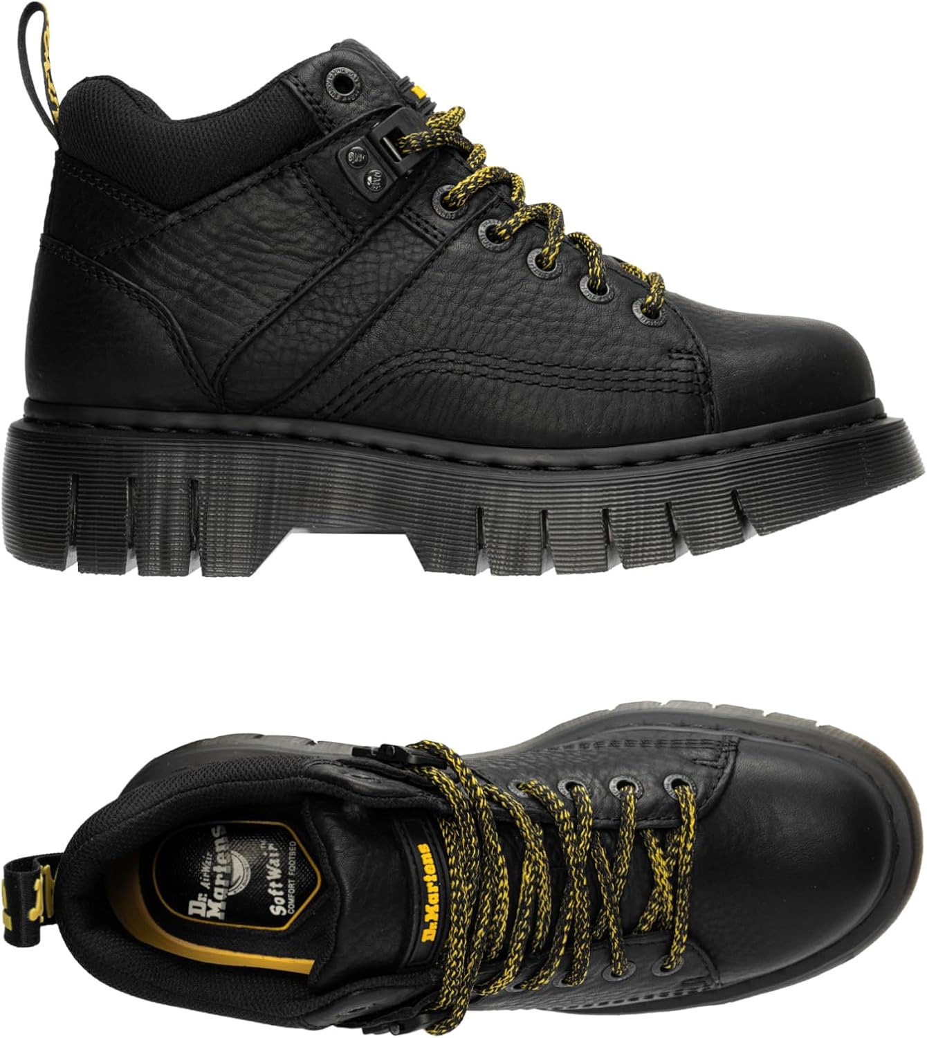 Dr. Martens Unisex Woodard Low Casual Boots, Black, 6 US Women/5 US Men