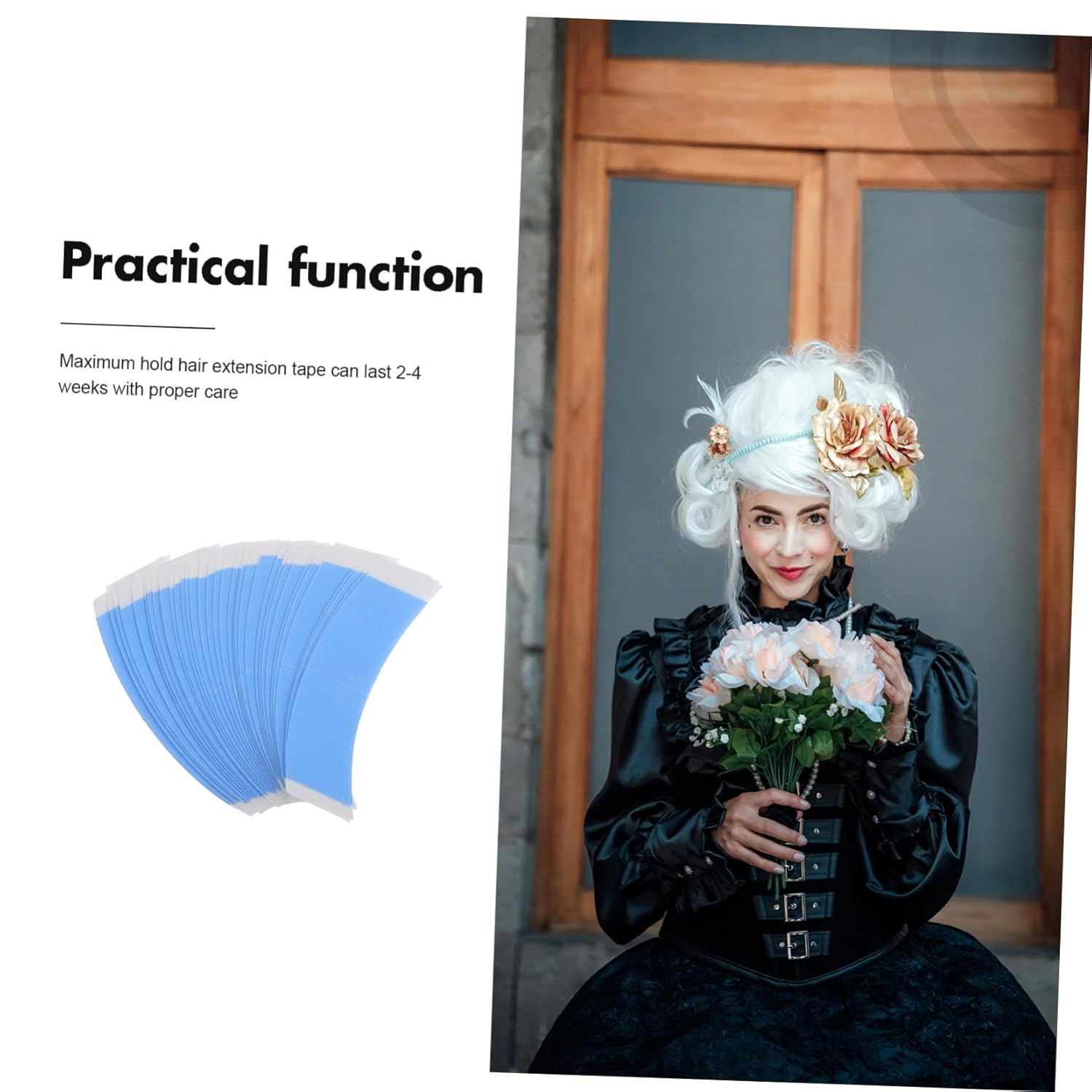 5 Packs Hold Double Sided Tape for Hair Extensions and Professional Wig Tape