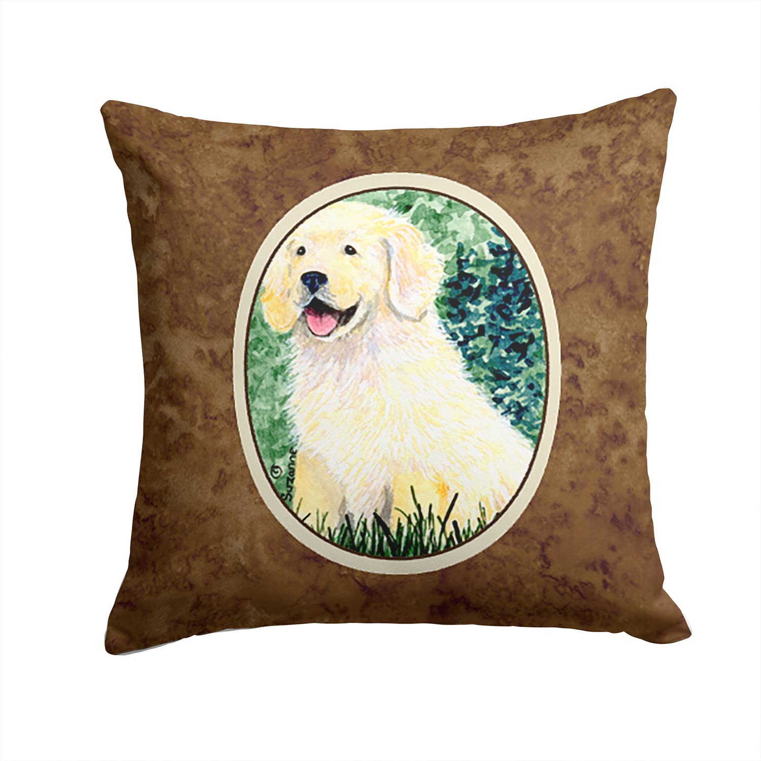 Taie d'oreiller Golden Retriever en tissu décoratif chic pour salon