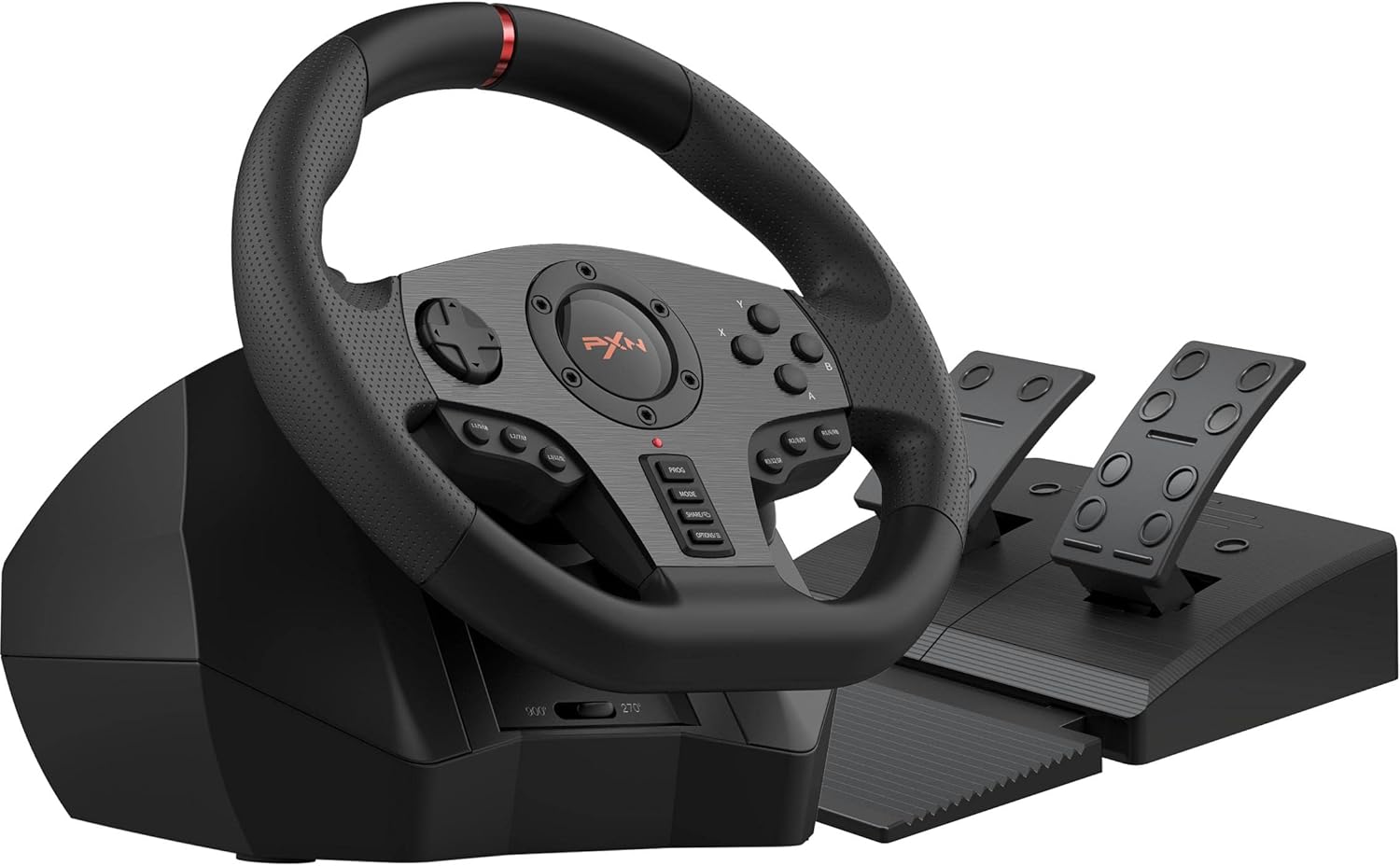 PXN V900 PC Steering Wheel, 270/900° Racing Wheel with Pedals