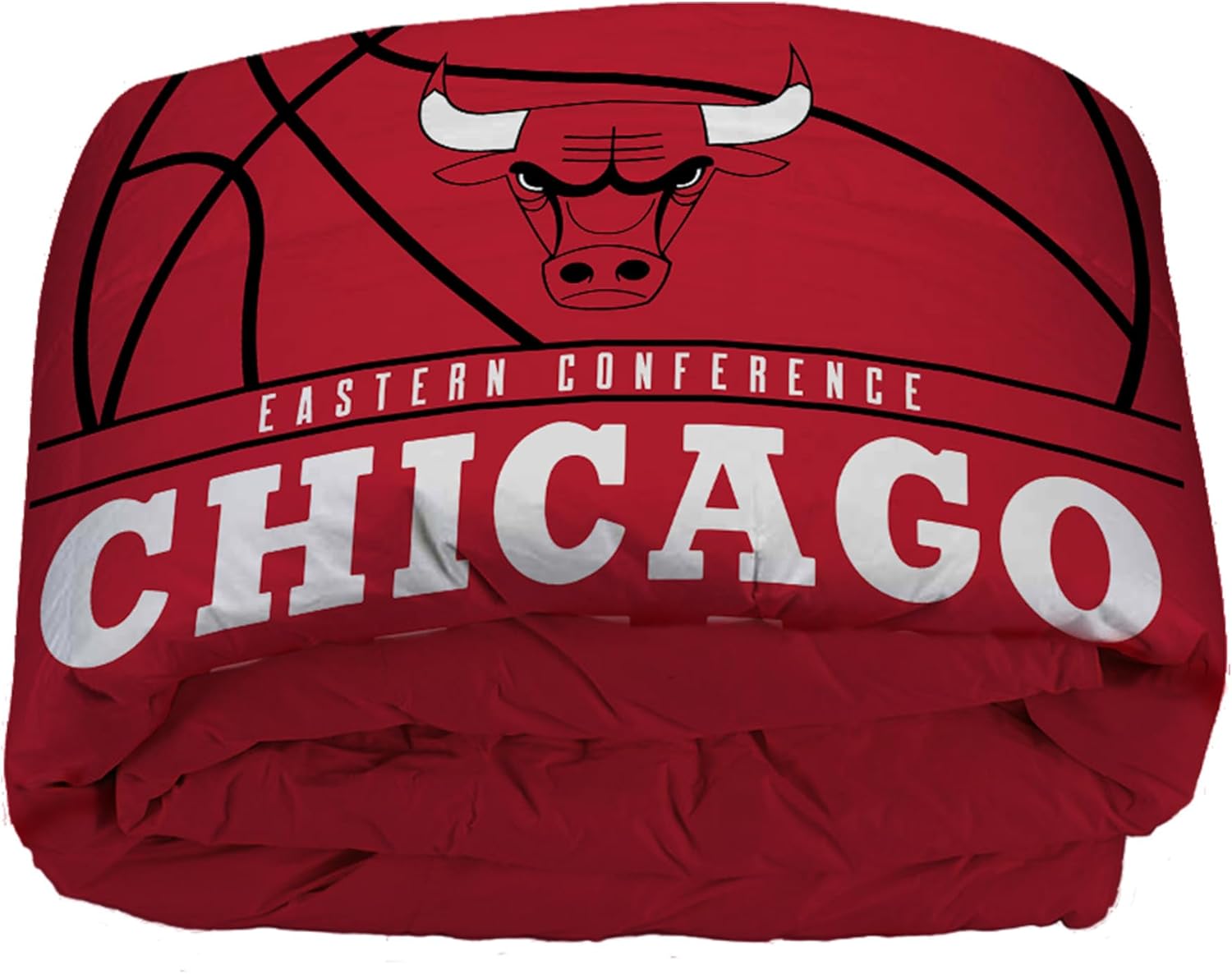 Northwest NBA Chicago Bulls Unisex-Adult Comforter and Sham Set, Twin, Reverse Slam