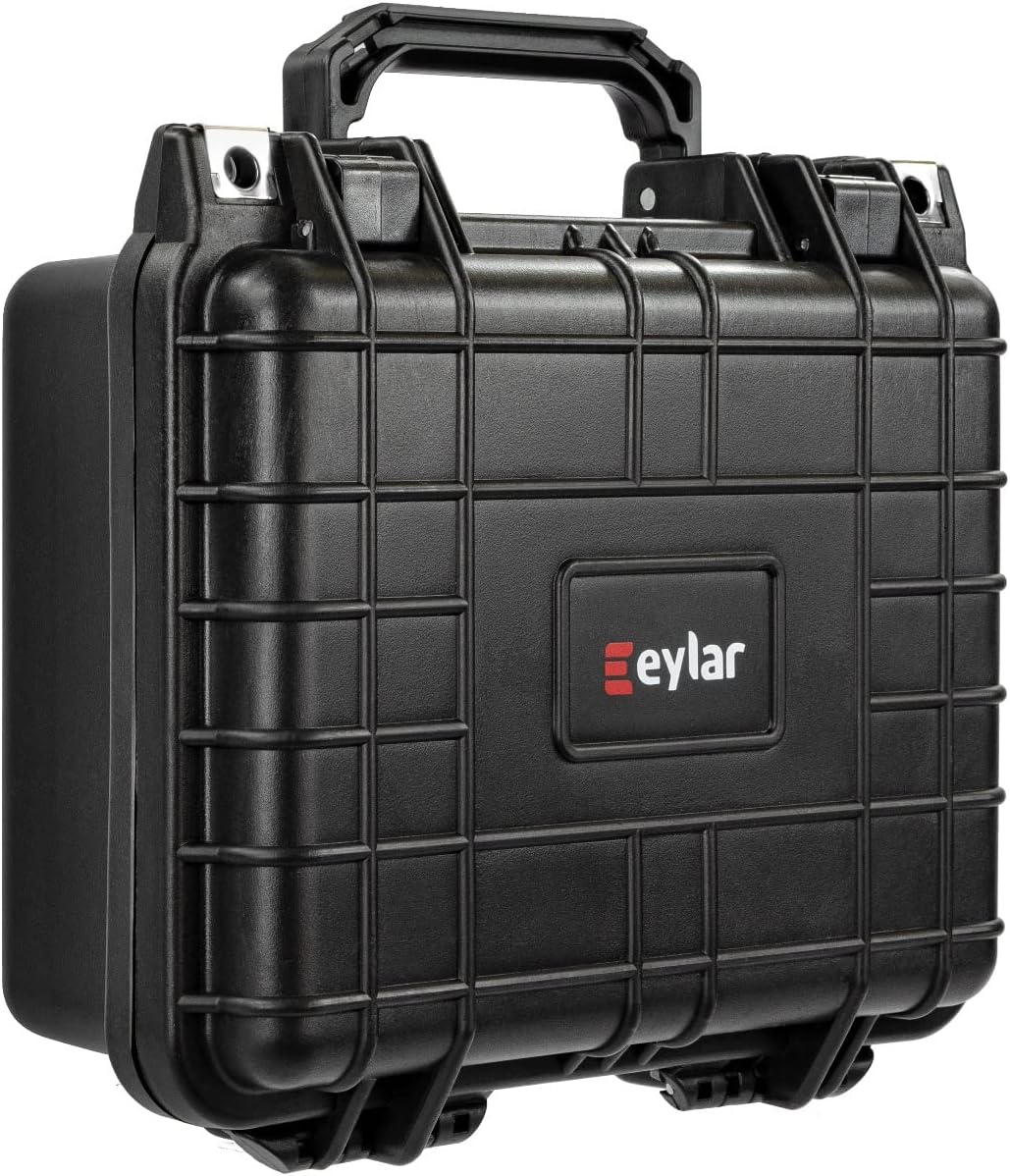 Eylar Small 10.62" Hard Gun Case Waterproof with Foam TSA Standards