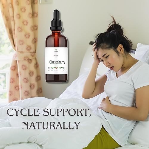 Miniatura 5 de Tintura de Chasteberry Suplemento herbario sin alcohol para el equilibrio hormonal y el apoyo menstrual Extracto vegano a base de glicerina 3.4