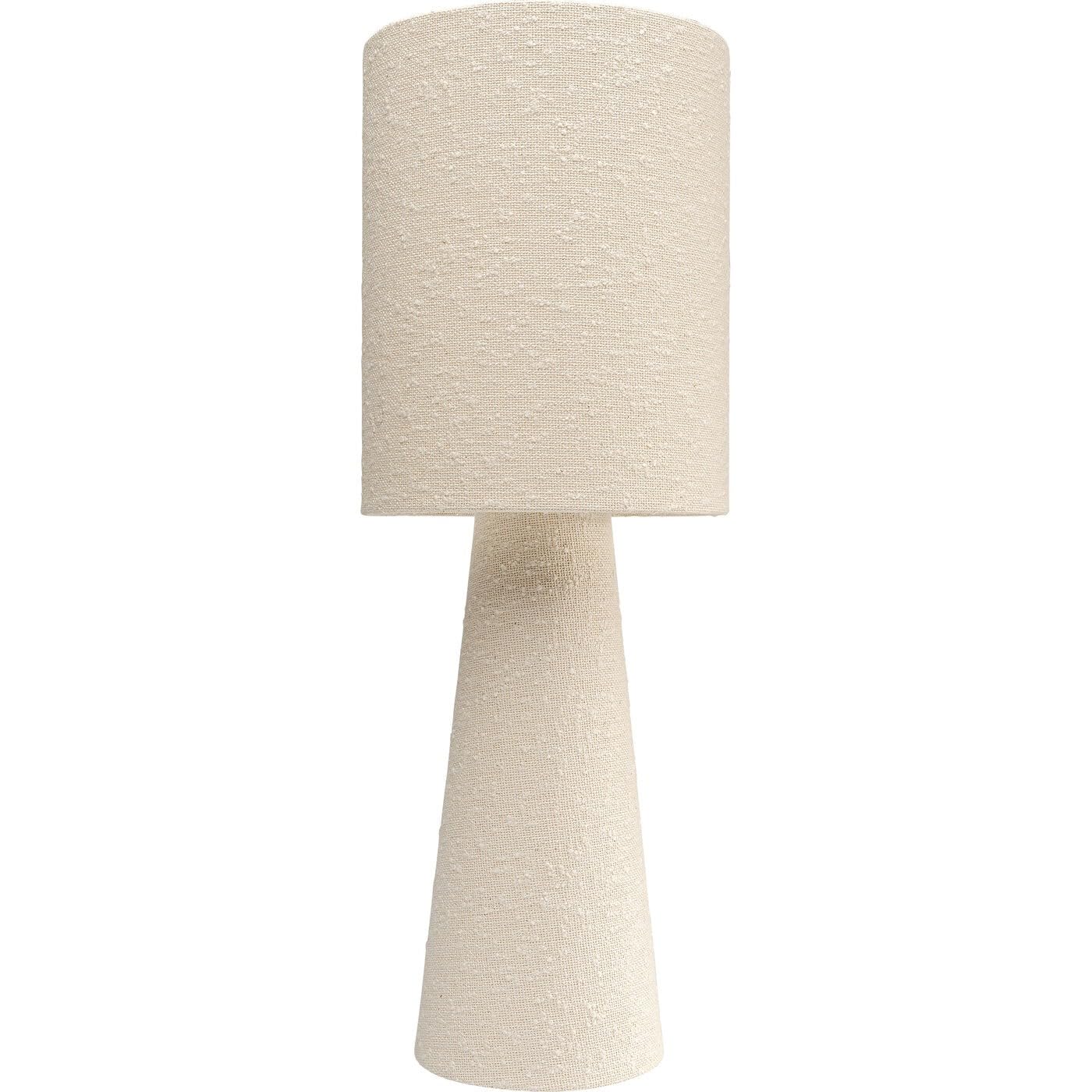 Kare Design Stehlampe Marleen Beige Boucle, 60cm Höhe, Weiß, Baumwolle, Stahl, Moderne Stehleuchte, Schlafzimmer, keine Leuchtmittel inklusive, 60x22x22 cm (HxBxT)