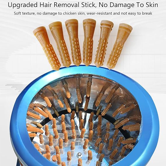 Chicken Plucker, 3000W 1450r/min De-Feather Remover Poultry Machine, Heavy Duty Feather Plucking Machine, for Poultry Chicken,Bird,Duck,Turkey,