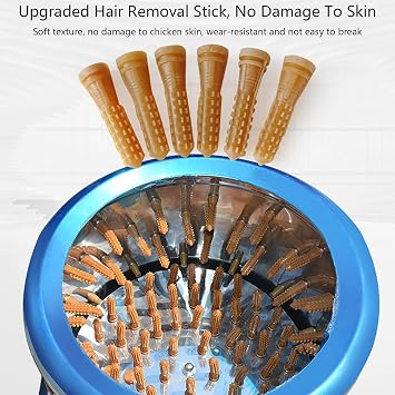 Chicken Plucker, 3000W 1450r/min De-Feather Remover Poultry Machine, Heavy Duty Feather Plucking Machine, for Poultry Chicken,Bird,Duck,Turkey,