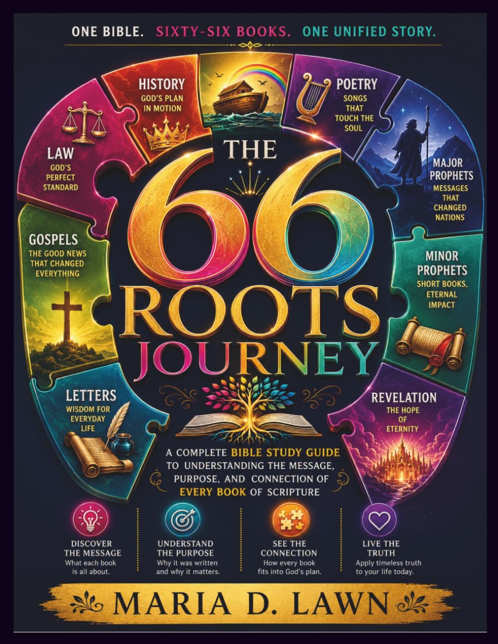 The 66 Roots Journey: A Complete Bible Study Guide to Understanding the Message, Purpose, and Connection of Every Book of Scripture