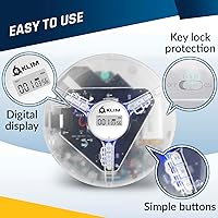 Vista 4 de KLIM Discman - Reproductor de CD portátil con auriculares, compatible con tarjeta SD, CD, CD-R, CD-RW, MP3, WMA, 5 efectos de ecualización + funda