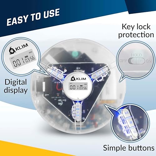 Miniatura 4 de KLIM Discman - Reproductor de CD portátil con auriculares, compatible con tarjeta SD, CD, CD-R, CD-RW, MP3, WMA, 5 efectos de ecualización + funda