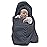 XMWEALTHY Newborn Baby Wrap Swaddle Blanket Knit Sleeping Bag Receiving Blankets Stroller Wrap for Baby(Black Grey) (0-6 Month)
