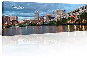 Cleveland Skyline Wall Art: A Modern Masterpiece for Your Abode